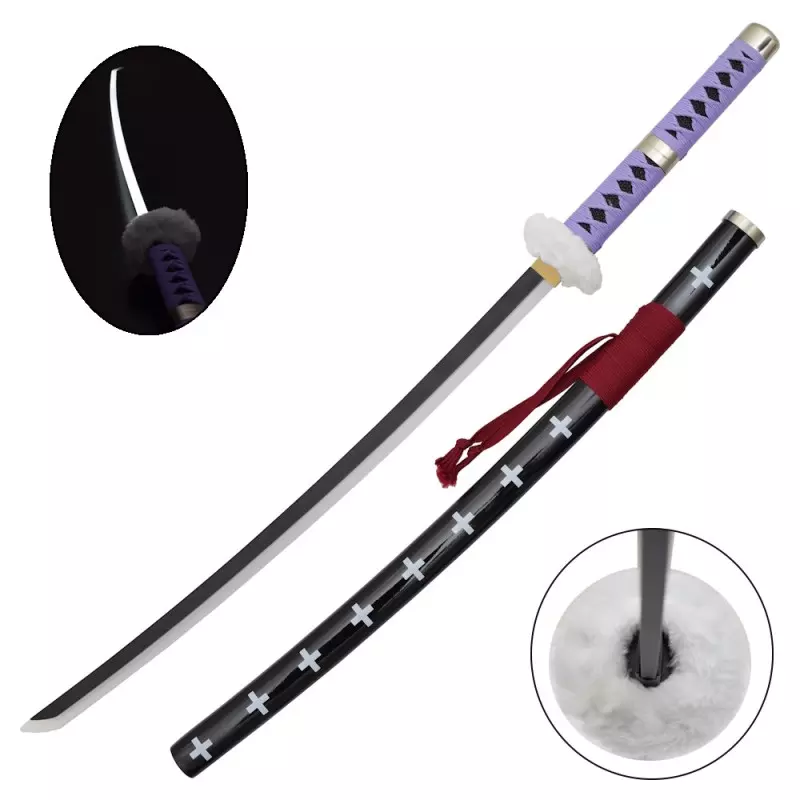 KATANA DECO LAME BAMBOU ET LED MOTIF ONE PIECE