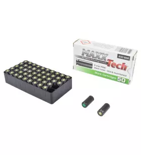 MAXX TECH BLACK BLANK AMMUNITION x 50 - 9MM - PA