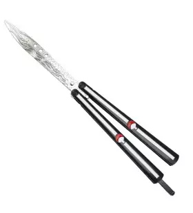 TRAINING BUTTERFLY KNIFE NARUTO BLACK DESIGN