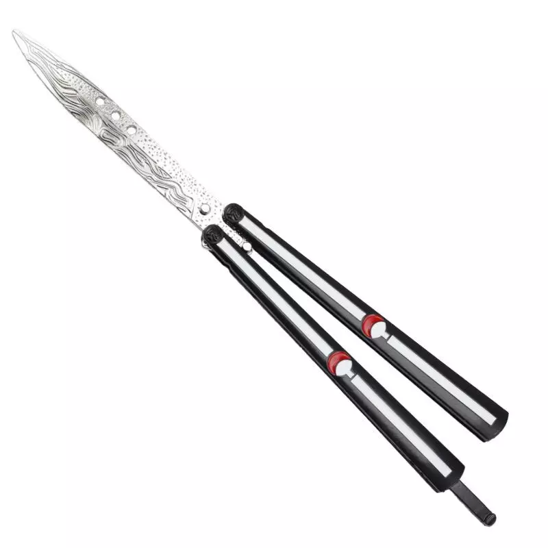 TRAINING BUTTERFLY KNIFE NARUTO BLACK DESIGN