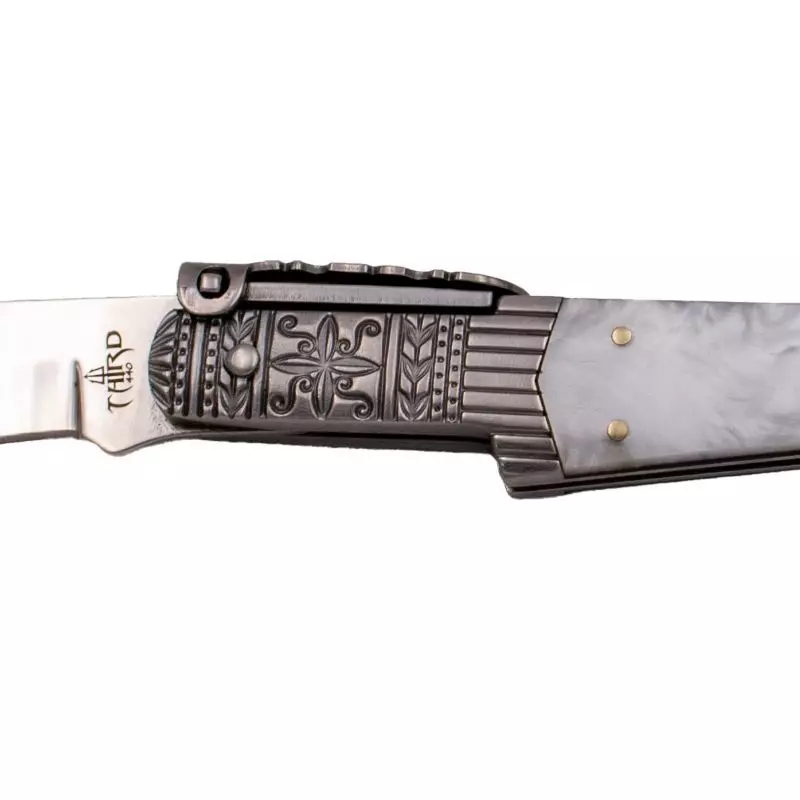 THIRD FOLDING KNIFE SPANISH OPENING ACRYLIQUE BLADE 13CM