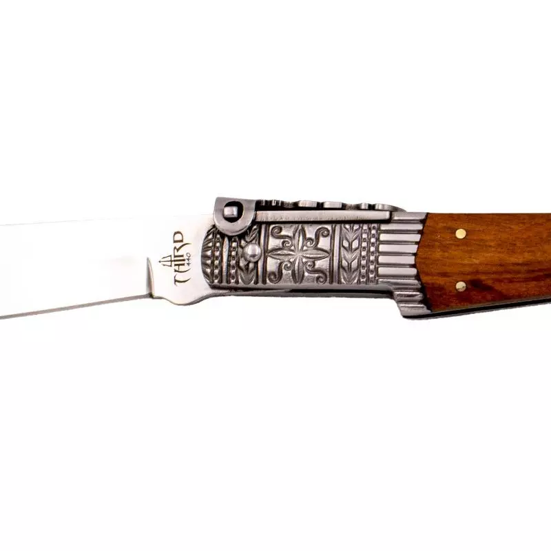 COUTEAU PLIANT THIRD OUVERTURE ESPAGNOLE BOIS LAME 15CM