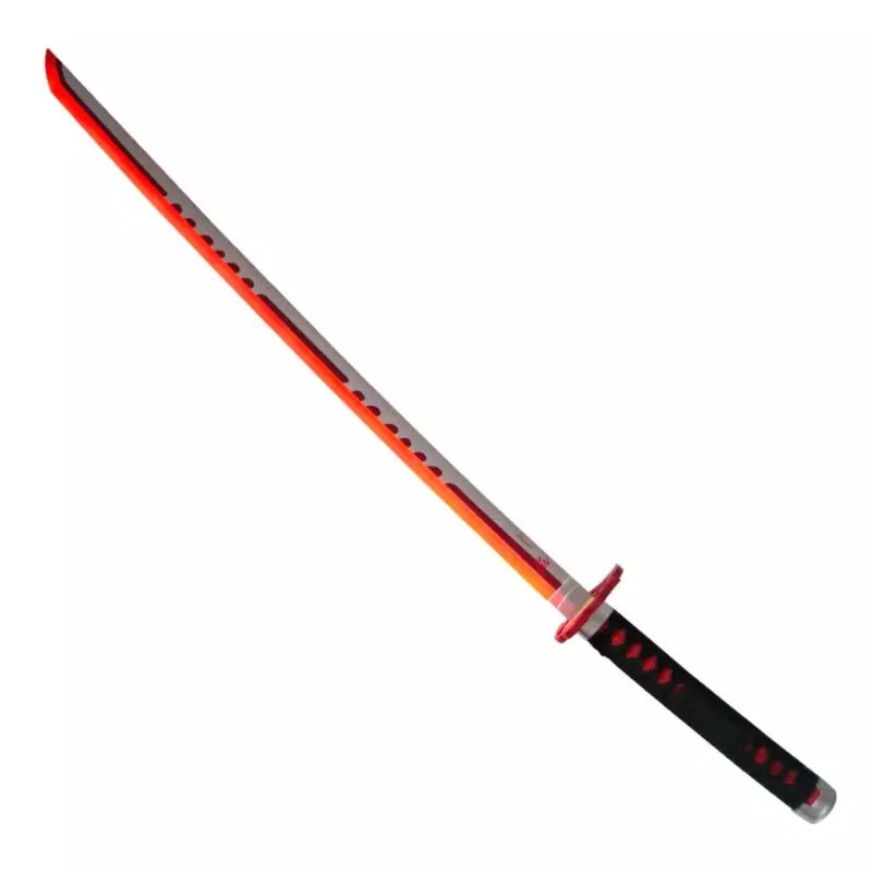 KATANA DECO LAME BAMBOU ET LED MOTIF DEMON SLAYER