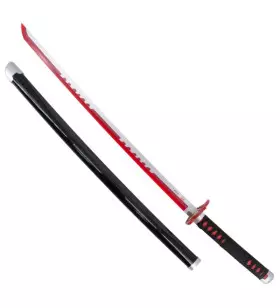KATANA DECO LAME BAMBOU ET LED MOTIF DEMON SLAYER