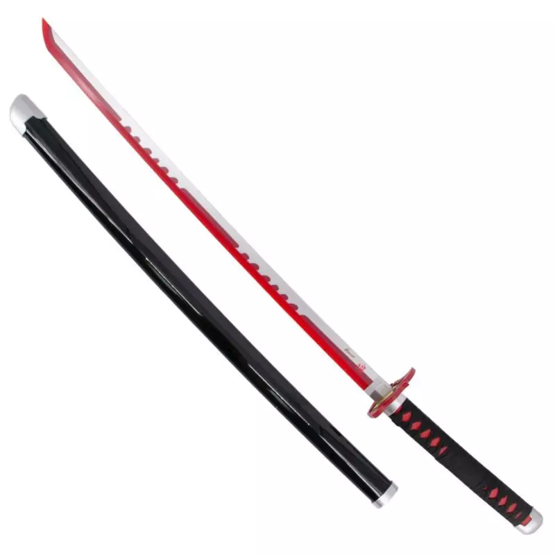 KATANA DECO LAME BAMBOU ET LED MOTIF DEMON SLAYER