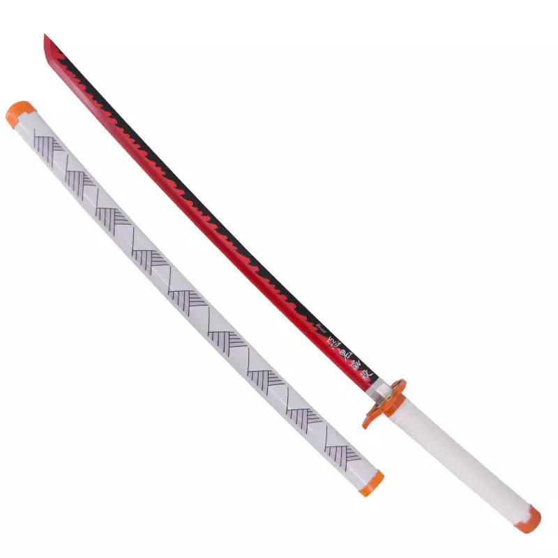 KATANA DECO BAMBOO BLADE WITH LED LIGHTING DEMON SLAYER PATTERN