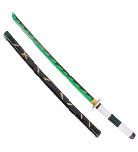 KATANA DECO LAME BAMBOU ET LED MOTIF DEMON SLAYER