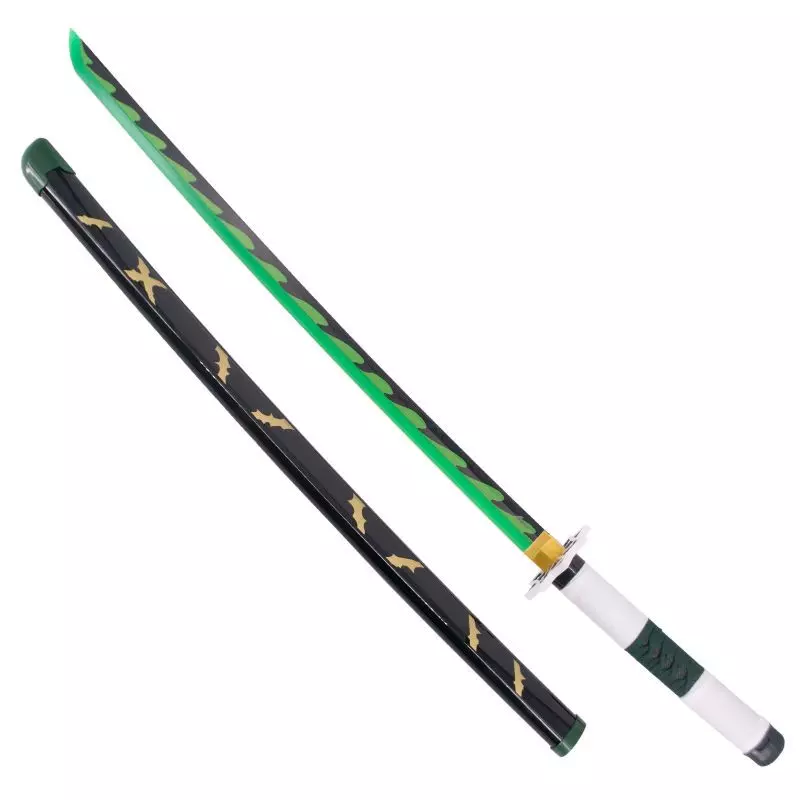 KATANA DECO LAME BAMBOU ET LED MOTIF DEMON SLAYER