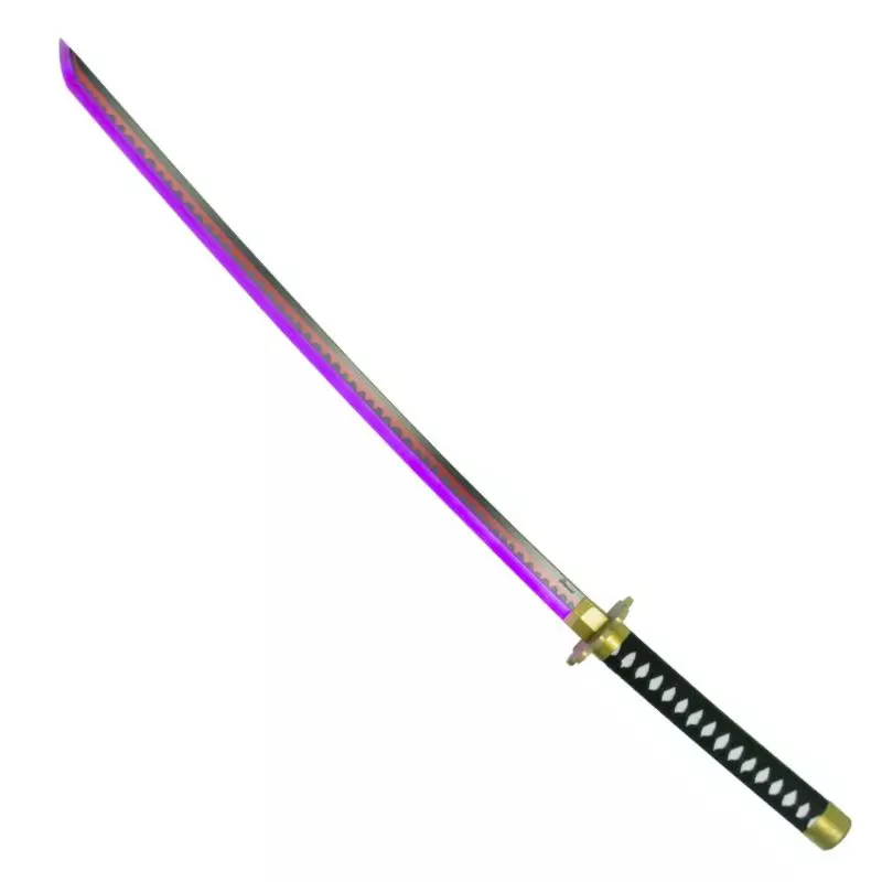 KATANA DECO LAME BAMBOU ET LED MOTIF ONE PIECE