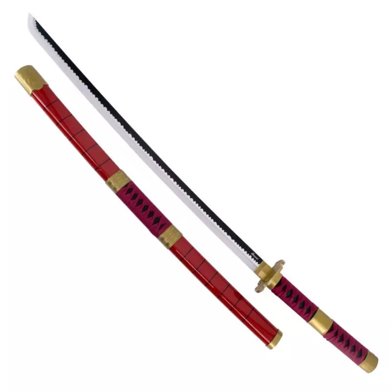 KATANA DECO LAME BAMBOU ET LED MOTIF ONE PIECE