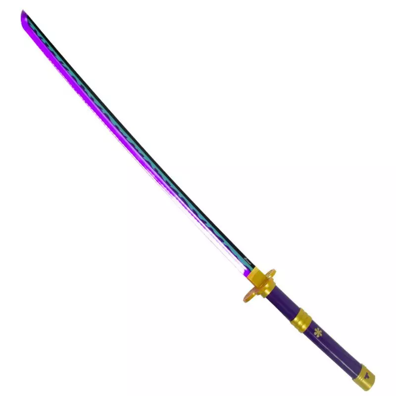 KATANA DECO LAME BAMBOU ET LED MOTIF ONE PIECE