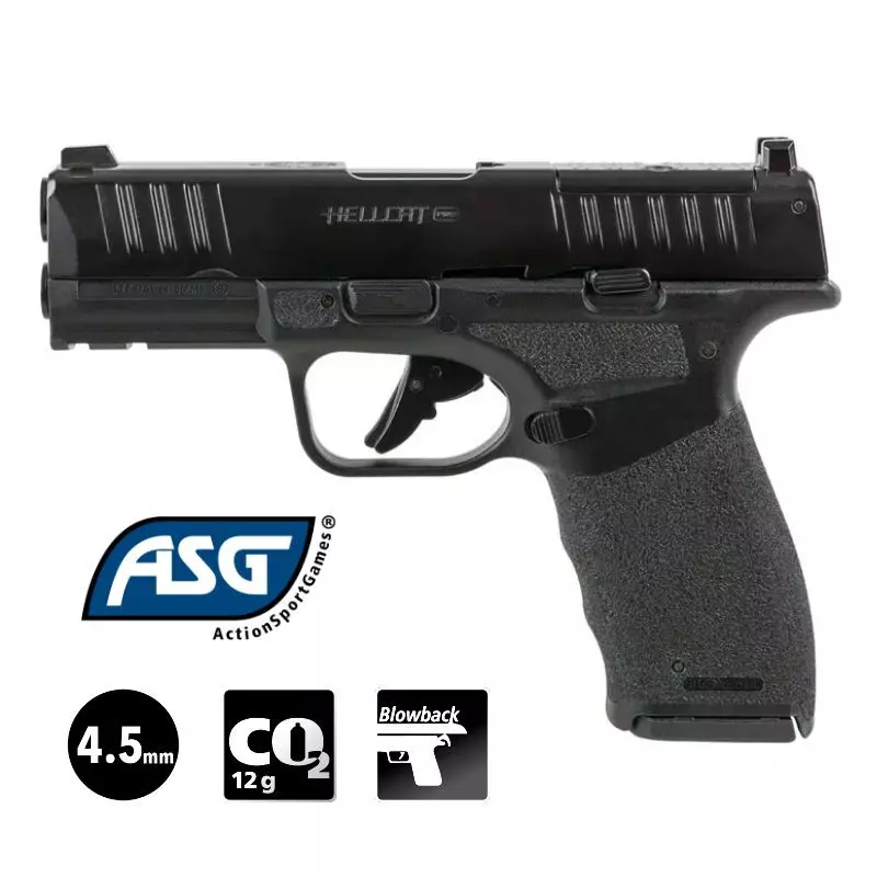 ASG SPRINGFIELD ARMORY HELLCAT PRO AIRGUN PISTOL Black - 4.5 mm BB - CO²