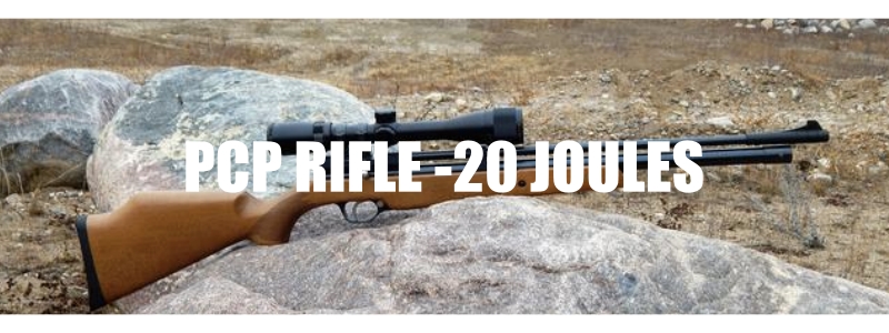 PCP rifles max 20 joules